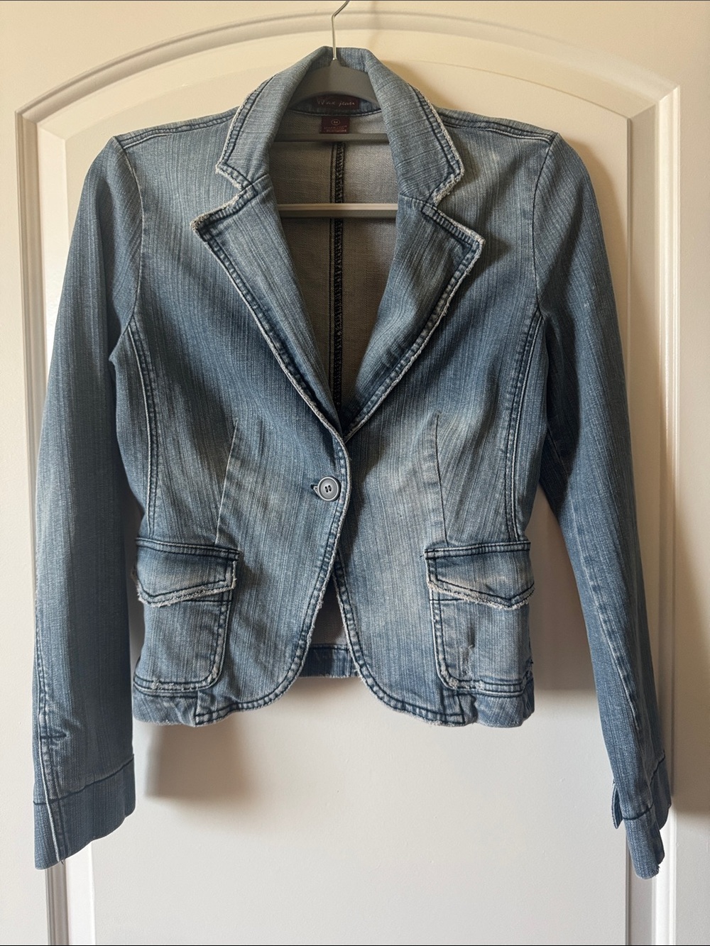 Wax Jean Light Blue Denim Blazer Jacket
